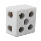 Conector Porcelana Thompson 2 Polos - 16Mm Fixar . / Kit C/ 10 Peças