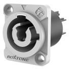 Conector Powercon de Painel Cinza RAC3MPO - Roxtone