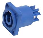Conector Powercon Painel Embutir In Azul Profissional Nfe Conector Powercon Painel Embutir In Azul Profissional Nfe
