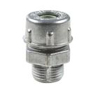 Conector prensa-cabo 1/2" em alumínio - bucha na cor verde