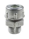 Conector prensa-cabo 3/8" em alumínio - bucha na cor preto