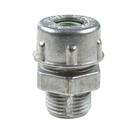 Conector prensa-cabo 3/8" em alumínio - bucha na cor verde