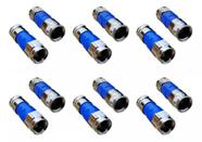 Conector Pressão Rg6 Antena 10unid
