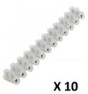 Conector pvc p/fio 16mm 12 posições - kit c/10