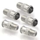 Conector rápido de cabo coaxial VCE Quick Push On macho para fêmea tipo F
