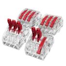 Conector Rápido De Pressão Push Wire 3 Polos para Cabo elétrico HCRN-3 Blister com 4 Peças - Hellermann Tyton