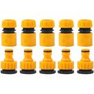 Conector Rápido Para Mangueira De Jardim De 3/4 E 1/2 Polegada, 10 Peças, Adaptador Roscado Para