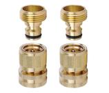 Conector Rápido para Mangueira LIKAGE 3/4 Polegadas Latão 2 Unidades Conector Rápido para Mangueira LIKAGE 3/4 Polegadas Latão 2 Unidades