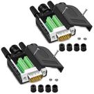 Conector rápido sem solda VGA ANMBEST 3+9 DB15 macho x2