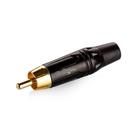 Conector RCA Linha Gold - Preto - Cirilo Cabos Conector RCA Linha Gold - Preto - Cirilo Cabos