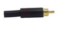 Conector RCA Metal Black VM Tiaflex - Pacote 01 peça