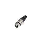 Conector Rean RC3F XLR Femea Linha 3 POLOS Nickel