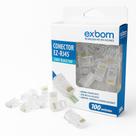 Conector Rj45 Cat5e Macho Rede Lan Cx 100 Unidades