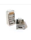 Conector rj45 macho cat.5e c/ 100unid fortrek / storm tech