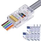 Conector Rj45 Macho Cat6 / Cat5e Cabo Rede EZ Vazado 700un