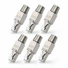 Conector RJ45 ZOERAX Cat7 Cat6A, pacote com 6 unidades para cabo Ethernet