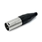 Conector santo angelo xlr linha 3 polos macho sa2x niquelado (sa - 4)