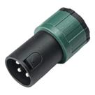 Conector Santo Angelo XLR Macho Low Profile 90 Graus