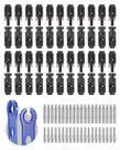Conector solar BougeRV 44PCS IP67 impermeável 30A 1000V Conector solar BougeRV 44PCS IP67 impermeável 30A 1000V