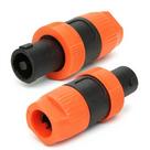 Conector Speakon 4P MXT Prime Laranja Kit 10