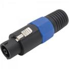 Conector Speakon de Linha Macho 4 Pólos PGSP0002 Preto/Azul Storm - PCT / 10