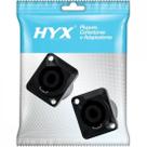 Conector Speakon Fêmea 4 Pólos HP015 Preto HYX - PCT / 2