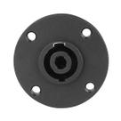 Conector Speakon Fêmea Painel Redondo Trava Metálica 4 Vias Linha Pesada Profissional MXT