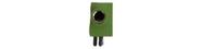 Conector Spin 3.5mm Stereo Verde - Kit Com 10 Peças
