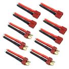 Conector T Plug Macho e Fêmea com Fio de Silicone 14AWG