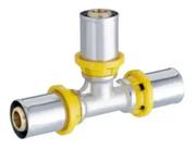 Conector Te Pex Multicamadas Gás 20x20x20mm