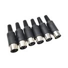 Conector Terminal DIN S De 5 Peças 3 4 5 6 7 8 Pinos Macho E Fêmea Para Teclado E Mouse De Conector Terminal DIN S De 5 Peças 3 4 5 6 7 8 Pinos Macho E Fêmea Para Teclado E Mouse De