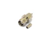 Conector TNC Fêmea Reto Cabo Crimpagem RG-174 Pino Fixo - TF-10CR - Gav 157 - KLC Conector TNC Fêmea Reto Cabo Crimpagem RG-174 Pino Fixo - TF-10CR - Gav 157 - KLC