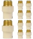 Conector Trans Fm Cpvc 22mm x 1/2"pol 10 Peças Ultraterm Krona Conector Trans Fm Cpvc 22mm x 1/2"pol 10 Peças Ultraterm Krona