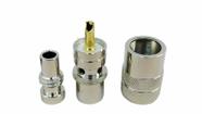 Conector Uhf Macho Cabo Rg213 + Redutor Rg58 Px Vhf Uhf Dual Band