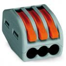 Conector Wago 3P 08 4,0M 32A 222-413 - Kit C/50 Unidades