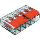 Conector Wago 5P 05 A 6,0M 41A 221-615 . / Kit C/ 15 Unidades