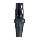 Conector XLR Black para Anilha Fêmea