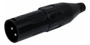 Conector Xlr Canon Tipo Neutrik Xlr Macho 1030 Black Csr