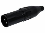 Conector Xlr Canon Tipo Neutrik Xlr Macho 1030 Black Csr Conector Xlr Canon Tipo Neutrik Xlr Macho 1030 Black Csr
