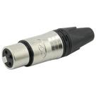 Conector XLR Fêmea 3 polos linha DLK