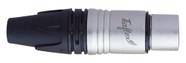 Conector XLR Fêmea Balanceado Tiaflex - Pacote 05 peças