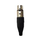 Conector XLR Fêmea Linha PLG SA2X - SANTO ANGELO Conector XLR Fêmea Linha PLG SA2X - SANTO ANGELO