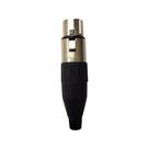 Conector XLR Fêmea Linha PLG SA2X - SANTO ANGELO Conector XLR Fêmea Linha PLG SA2X - SANTO ANGELO