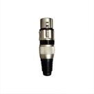 Conector XLR Fêmea Niquelado Q 33 BK F - CSR