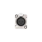 Conector XLR Fêmea Painel Roxtone RX3FD-NT Niquelado