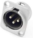 Conector Xlr Macho De Painel Medusa