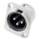 Conector XLR Macho Santo Angelo P3MNN01 para Painel