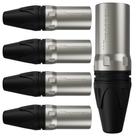 Conector Xlr Macho Wc 1013 Ml Bk Ni 3p Cabo Wireconex 05 Unidades F108