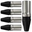 Conector Xlr Macho Wc 1013 Ml Bk Ni 3p Cabo Wireconex 05 Unidades Conector Xlr Macho Wc 1013 Ml Bk Ni 3p Cabo Wireconex 05 Unidades