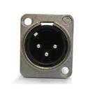 Conector xlr painel 3 polos macho mod xlr p3mnn01 - santo angelo